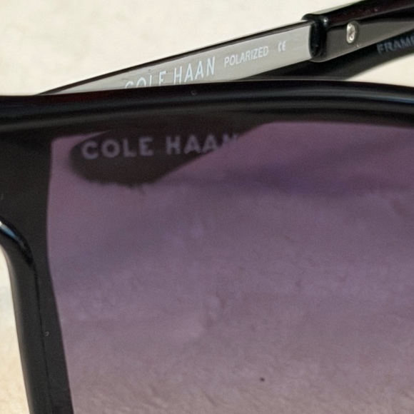 Cole Haan Vintage Polarized Black Sunglasses main image 2